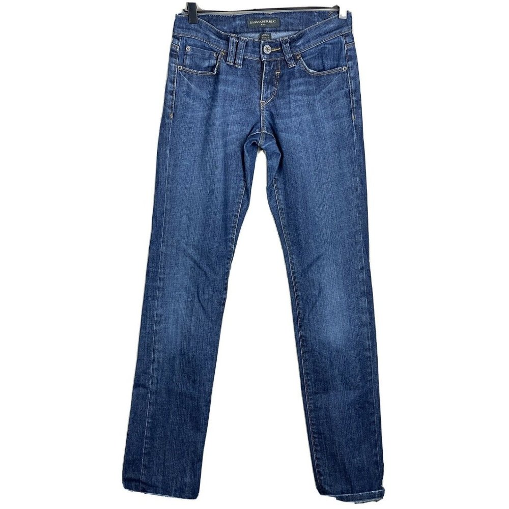 Banana Republic Women's Size 2 Blue Straight Leg
